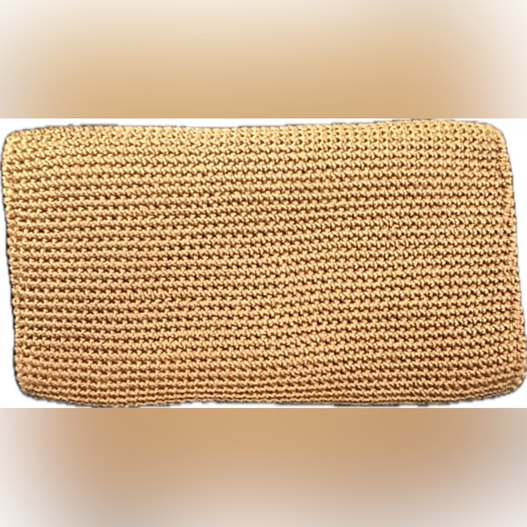 Beautiful The Sak Tan Woven Knit Wallet Adjustable Clutch Bag Excellent Chic HTF - Picture 2 of 7
